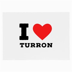 I Love Turron  Large Glasses Cloth (2 Sides) by ilovewhateva