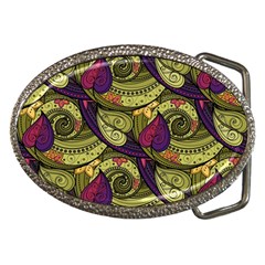 Pattern Vector Texture Style Garden Drawn Hand Floral Belt Buckles by Cowasu