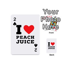 I Love Peach Juice Playing Cards 54 Designs (mini) by ilovewhateva