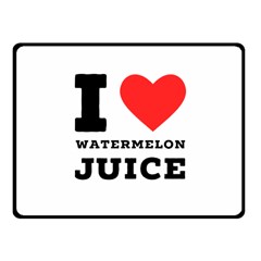 I Love Watermelon Juice Fleece Blanket (small) by ilovewhateva