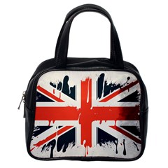 Union Jack England Uk United Kingdom London Classic Handbag (one Side) by Bangk1t