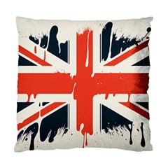 Union Jack England Uk United Kingdom London Standard Cushion Case (two Sides) by Bangk1t