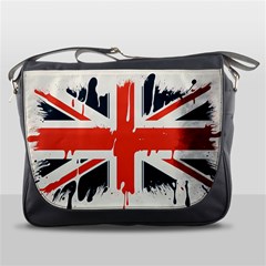 Union Jack England Uk United Kingdom London Messenger Bag by Bangk1t