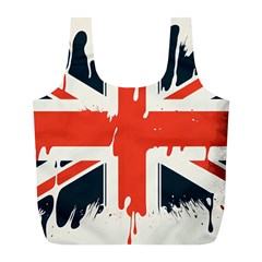 Union Jack England Uk United Kingdom London Full Print Recycle Bag (l) by Bangk1t