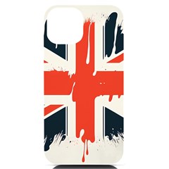 Union Jack England Uk United Kingdom London Iphone 14 Black Uv Print Case by Bangk1t