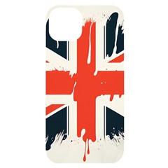 Union Jack England Uk United Kingdom London Iphone 14 Plus Black Uv Print Case by Bangk1t