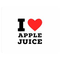 I Love Apple Juice Premium Plush Fleece Blanket (medium) by ilovewhateva