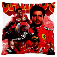 Carlos Sainz Large Cushion Case (one Side) by Boster123