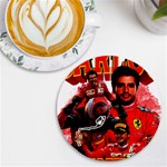 Carlos Sainz UV Print Round Tile Coaster Front