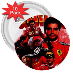 Carlos Sainz 3  Buttons (10 Pack)  by Boster123