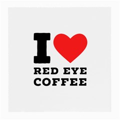 I Love Red Eye Coffee Medium Glasses Cloth (2 Sides) by ilovewhateva