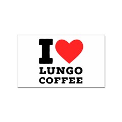 I Love Lungo Coffee  Sticker (rectangular) by ilovewhateva