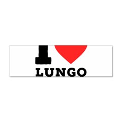 I Love Lungo Coffee  Sticker Bumper (100 Pack) by ilovewhateva