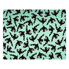 Orca Killer Whale Fish Premium Plush Fleece Blanket (large) by Ndabl3x