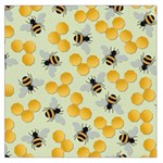 Honey Bee Bees Pattern Square Satin Scarf (36  x 36 ) Front