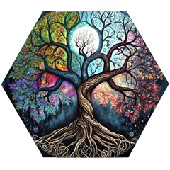 Tree Colourful Wooden Puzzle Hexagon by Ndabl3x