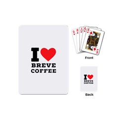 I Love Breve Coffee Playing Cards Single Design (mini) by ilovewhateva