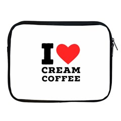 I Love Cream Coffee Apple Ipad 2/3/4 Zipper Cases by ilovewhateva