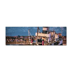 End Of The World: Nautical Memories At Ushuaia Port, Argentina Sticker (bumper) by dflcprintsclothing