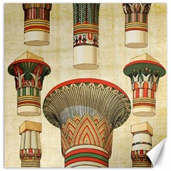 Egyptian Architecture Column Canvas 12  X 12  by Wav3s