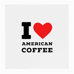 I Love American Coffee Medium Glasses Cloth (2 Sides) by ilovewhateva