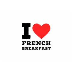 I Love French Breakfast  Premium Plush Fleece Blanket (extra Small) by ilovewhateva