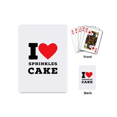 I Love Sprinkles Cake Playing Cards Single Design (mini) by ilovewhateva