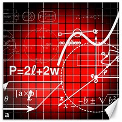 Geometry Mathematics Cube Canvas 16  X 16  by Ndabl3x