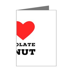 I Love Chocolate Donut Mini Greeting Card by ilovewhateva