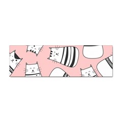 Cute Cats Cartoon Seamless-pattern Sticker (bumper) by Vaneshart