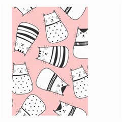 Cute Cats Cartoon Seamless-pattern Small Garden Flag (two Sides) by Vaneshart