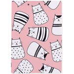 Cute Cats Cartoon Seamless-pattern A4 Acrylic Clipboard Back