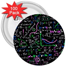 Math-linear-mathematics-education-circle-background 3  Buttons (100 Pack)  by Vaneshart