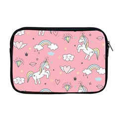 Cute-unicorn-seamless-pattern Apple Macbook Pro 17  Zipper Case by Vaneshart