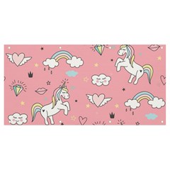 Cute-unicorn-seamless-pattern Banner And Sign 8  X 4  by Vaneshart