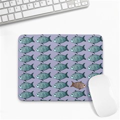 Fishes Pattern Background Theme Art Small Mousepad by Vaneshop