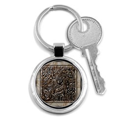 Zebra Abstract Background Key Chain (round) by Vaneshop