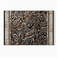 Zebra Abstract Background Postcards 5  X 7  (pkg Of 10) by Vaneshop