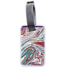 Abstract Background Ornamental Luggage Tag (two Sides) by Vaneshop