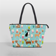 Chihuahua Bubble Kawaii Boba Tea Cute Dog Classic Shoulder Handbag by Wav3s