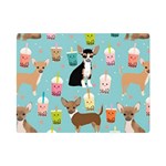 Chihuahua Bubble Kawaii Boba Tea Cute Dog Premium Plush Fleece Blanket (Mini) 35 x27  Blanket Front