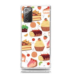 Seamless Pattern Hand Drawing Cartoon Dessert And Cake Samsung Galaxy Note 20 Tpu Uv Case by Wav3s