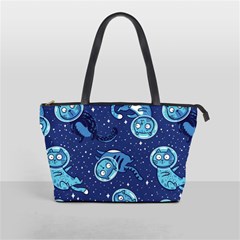 Cat Spacesuit Space Suit Astronaut Pattern Classic Shoulder Handbag by Wav3s