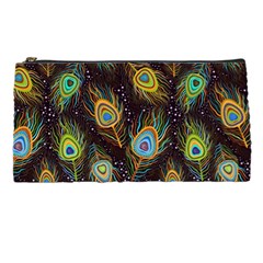 Pattern Feather Peacock Pencil Case by Wav3s