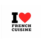 I love French cuisine Premium Plush Fleece Blanket (Small) 50 x40  Blanket Front