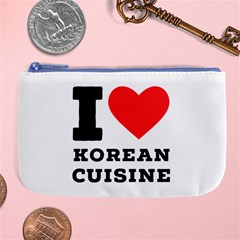 I Love Korean Cuisine Large Coin Purse by ilovewhateva