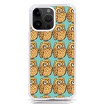 Owl Bird Pattern iPhone 14 Pro Max TPU UV Print Case Front