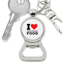 I Love Vegetarian Food Bottle Opener Key Chain by ilovewhateva