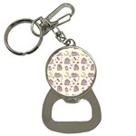 Beautiful Beauty Cartoon Cat Bottle Opener Key Chain Front