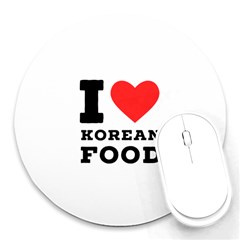 I Love Korean Food Round Mousepad by ilovewhateva